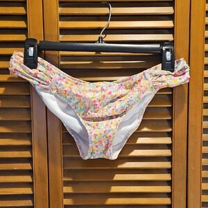 Victoria's Secret Multicolor Confetti Print Bikini Bottoms